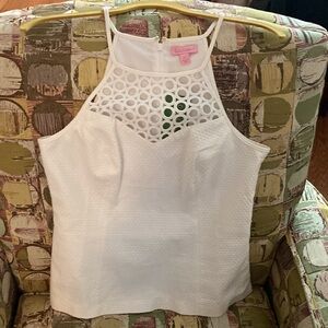 Lilly Pulitzer Larina top, size 6, Resort white, NWT